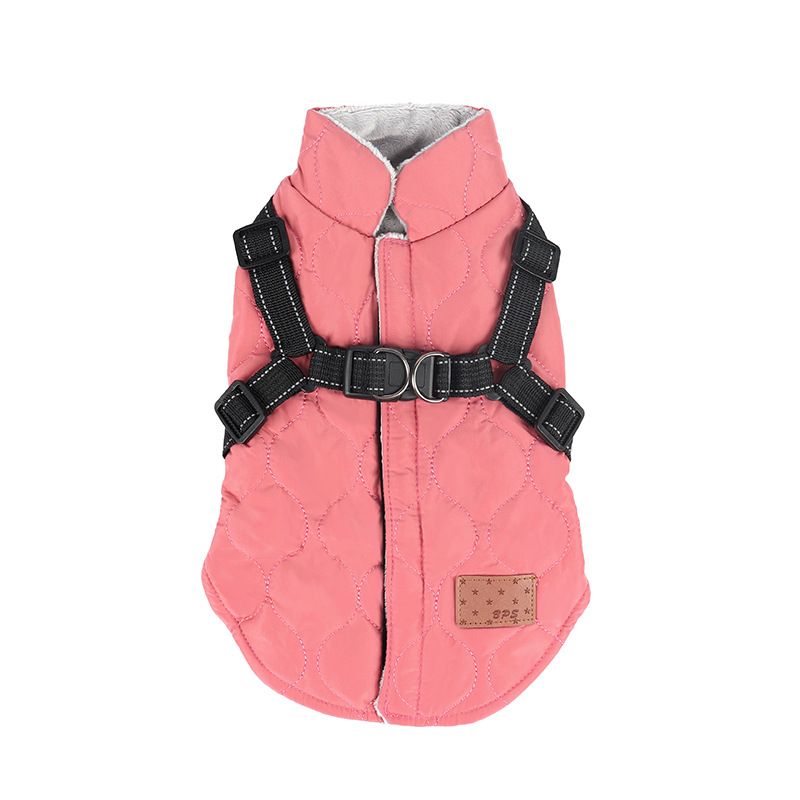 New Pet Autumn And Winter Clothing Thickened Cotton Coat Two Feet Small Dog Vest Traction_voghion.com