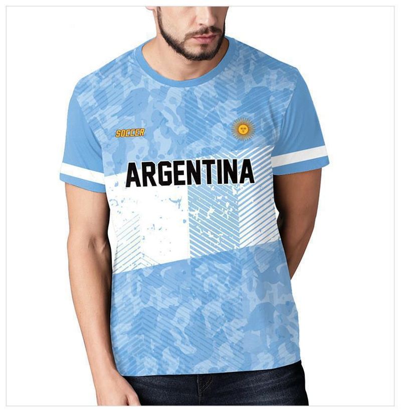 Herrenbekleidung 2024Katar Weltmeisterschaft T-Shirt Fußball Nationalmannschaft Trikot Kurzarm Fans Support Tops Männer_voghion.com