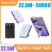 22.5W Magnetic Power Bank Fast Charging Wireless Powerbank With Stand External Spare Battery For IPhone 16 Mag Safe_voghion.com