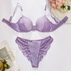Damen Dessous Sexy Dessous Spitze Perspektive Geraffte BH Shorts Zweiteiliges Set