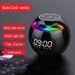 G90 Runder Ball Bluetooth Wecker Tragbarer Mini-Subwoofer Kartenradio Kleiner Lautsprecher_voghion.com