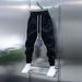 Men's Clothing Spring New Vertical Stripe Casual Pants Men's Trendy Elastic Waist Cuff Pants Fashion Sports Pants_voghion.com
