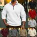 Men's Half-Zip Pullover Sweatshirt - Slim Fit Long Sleeve, Breathable & Stylish (S-XXXL)_voghion.com