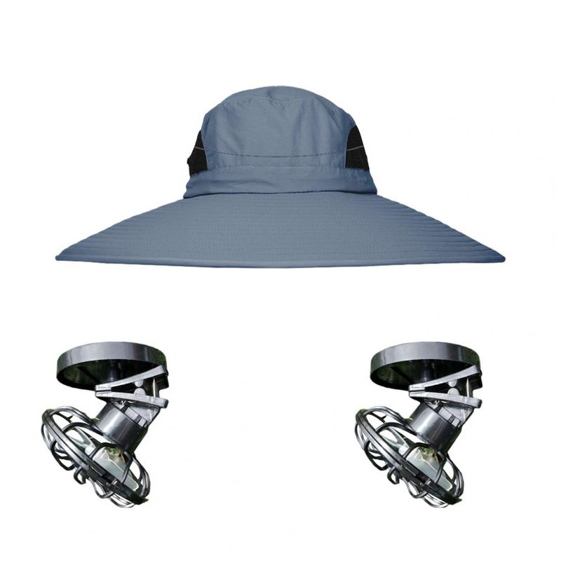 Hot Sale Cap Men's Solar Fan Fisherman Hat with Windproof Brim Usb Charging Anti-uv Protection for Fishing_voghion.com