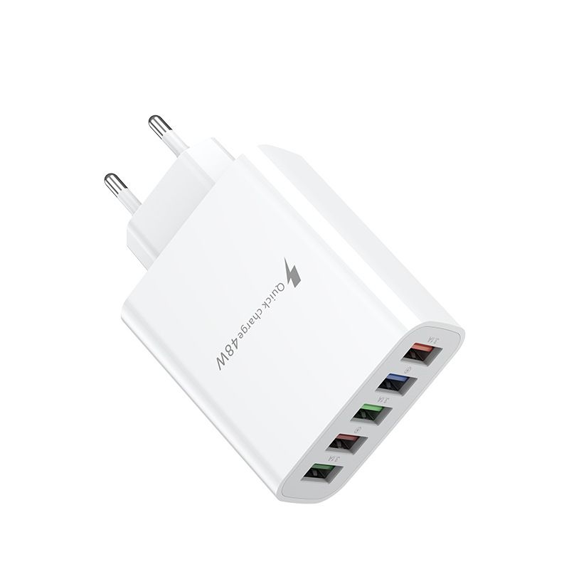 Novi punjač za mobilni telefon s priključkom 5U i više USB priključaka, europski američki standard, britanski standard s brzom glavom, 5V3A_voghion.com