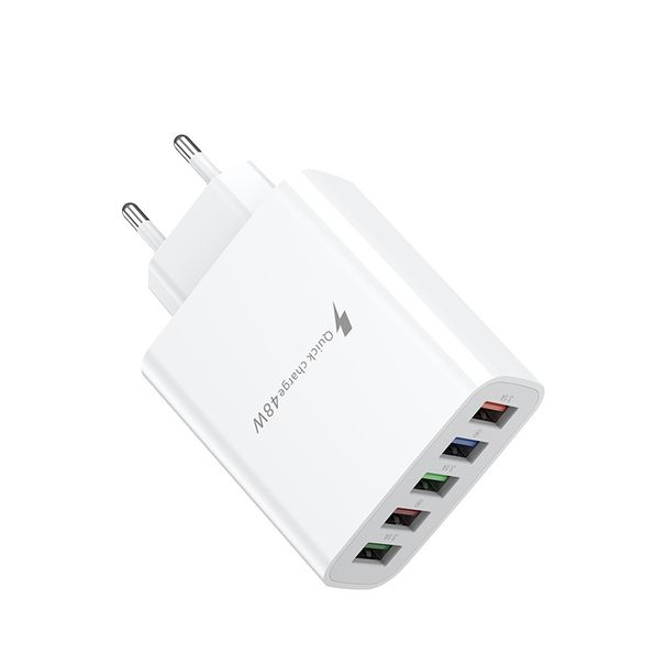 Novi punjač za mobilni telefon s priključkom 5U i više USB priključaka, europski američki standard, britanski standard s brzom glavom, 5V3A_voghion.com