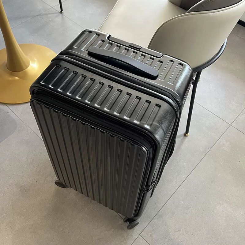 Maleta de PC con apertura lateral expandible, gran capacidad, 28 pulgadas, nueva maleta con ruedas gruesas, 26 contraseñas, para hombres y mujeres, 24_voghion.com