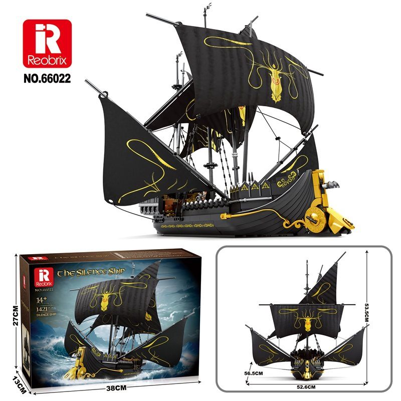 Pirate Ship Royal Bay Battleship Building Blocks Set – 800+ ABS Bricks, DIY Model Kit For Teens Creative Educational Toy For Home Decoration Display_voghion.com