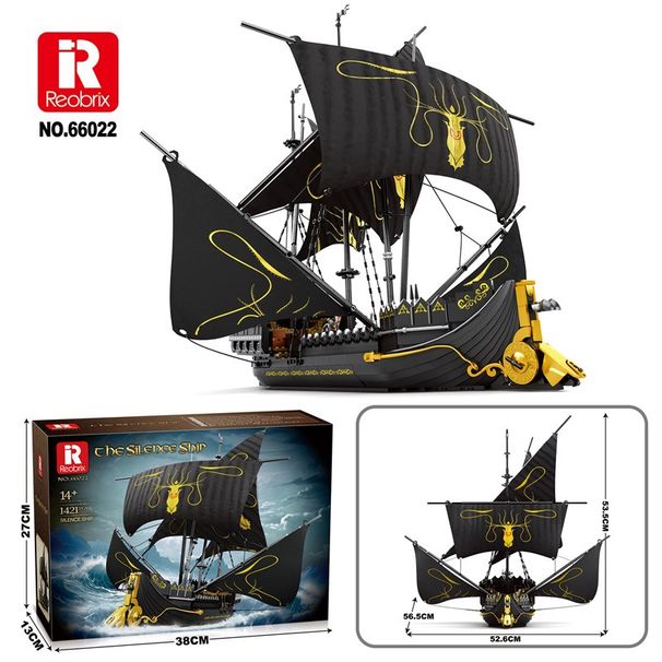 Pirate Ship Royal Bay Battleship Building Blocks Set – 800+ ABS Bricks, DIY Model Kit For Teens Creative Educational Toy For Home Decoration Display_voghion.com