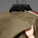 Men's Clothing Casual Long Sleeve Crewneck Sweatshirt - Stylish Pullover T-Shirt For Spring & Autumn, No Hood, Breathable & Comfortable Fit_voghion.com
