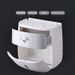 Bathroom Tissue Holder Wall Mounted Toilet Paper Box Waterproof Roll Paper Storage Rack Double Layer Organizer Shelf With Drawer_voghion.com