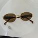 New Oval Personalized Metal Frame Women's High-end Retro Sunglasses Square Face_voghion.com