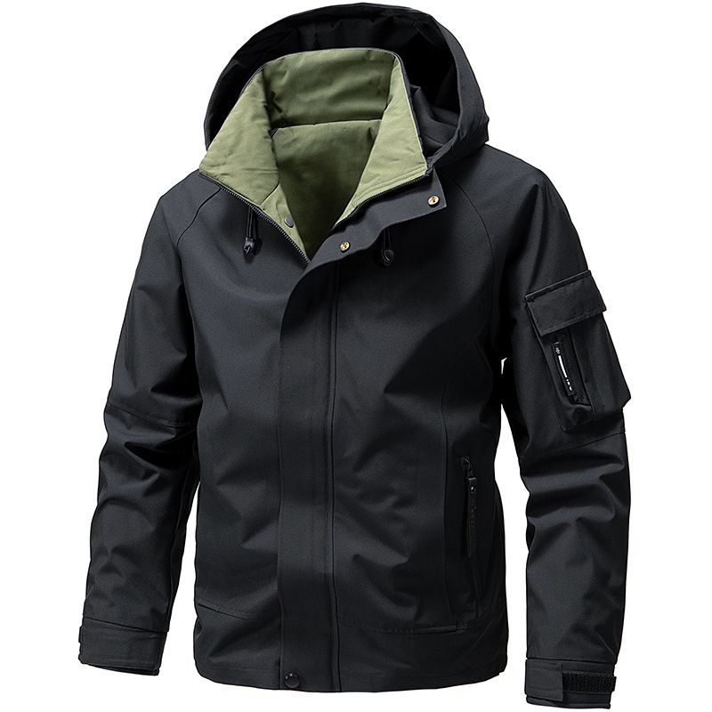 Taktische Sturmjacke für Herren – Wasserdichter Workwear-Hoodie mit verstärkten Ellbogen (M-5XL, kratzfestes Polyester)​_voghion.com