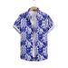 Abiti da uomo con camicia a maniche corte e floreali, abiti estivi a due pezzi_voghion.com