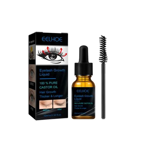 La soluzione per la cura delle ciglia all'olio di ricino EELHOE è naturalmente densa, lunga fibra, riccia, idratante e non soggetta a sbavature_voghion.com