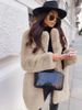 Lapel Imitation Rabbit Fur Coat For Women European And American Temperament Commuting Long Sleeve Imitation Fur Coat Warm Large Size Women's Clothing_voghion.com