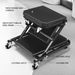 Foldable Z-Creeper 2-in-1 Rolling Creeper Seat, Mechanic Garage Under Car Repair Tool, 330 Lbs Capacity, Full Black_voghion.com