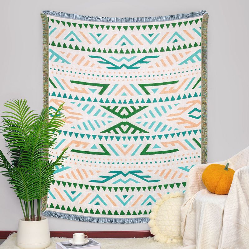 Kempingtakaró Nedvességálló piknik szőnyeg Jacquard gobelin Ins Stílusú kanapé törölköző vonal takaró Többfunkciós kanapétakaró_voghion.com