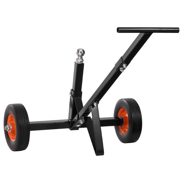 600lbs Trailer Dolly 16.5 And 22 InAdjustable Height 1-7/8 In Ball Solid Tires_voghion.com