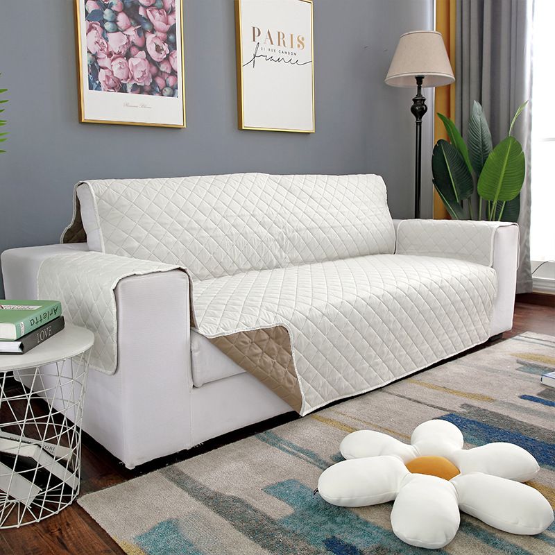 Cojín de sofá para mascotas de color sólido de doble cara, reclinable, protector de sofá de tres plazas, funda de sofá de una pieza_voghion.com