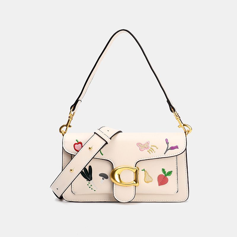 2023 Nuovo design unico in vera pelle, borsa a tracolla alla moda con fiori ricamati, borsa da donna di Guangzhou_voghion.com