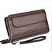 Herenportemonnee Business Retro Heren Lange Leren Clutch Grote Capaciteit Slijtvaste Meerdere Kaartvakken Ritssluiting Heren High-End Portemonnee_voghion.com