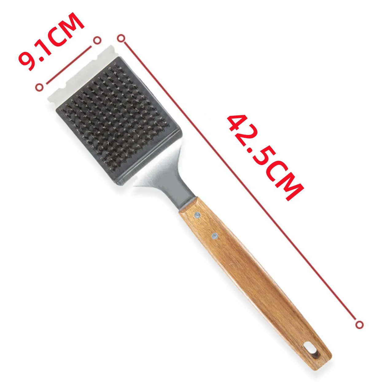 Rusty Steel Grill Brush Grill Cleaning Brush Grill Brush BBQ Tools_voghion.com