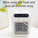 Mini Air Cooler, Desktop Mobile Air Conditioner Fan, Small Electric Cooler For Dormitory & Student Room, USB_voghion.com
