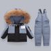 Premium Baby & Toddler Winter Snowsuit Set – Insulated Hooded Jacket & Detachable Pants (90% White Duck Down, UPF50+, Unisex 1-3Yrs, EU/US Style)_voghion.com