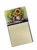 NEW Sunflowers in Watercolor Sticky Note Holder Refillable Dispenser Self-Sticky Note Pads, Memo Pads Blank Desk Accessories_voghion.com