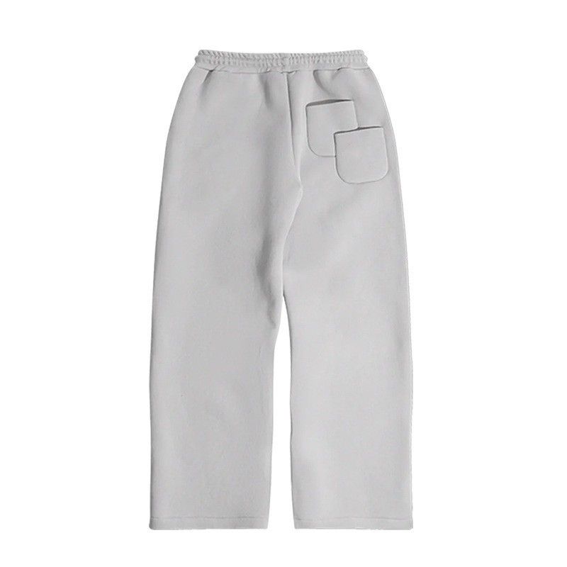Abbigliamento maschile Kanye stesso marchio di moda High Street Loose Plus Felpa con cappuccio in velluto Pantaloni della tuta con coulisse larghi Tuta unisex_voghion.com