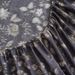 Dark Floral Luxury Bed Sheet Polyester Skin Friendly Bed Fitted Sheet Mattress Protector Fitted Sheet_voghion.com