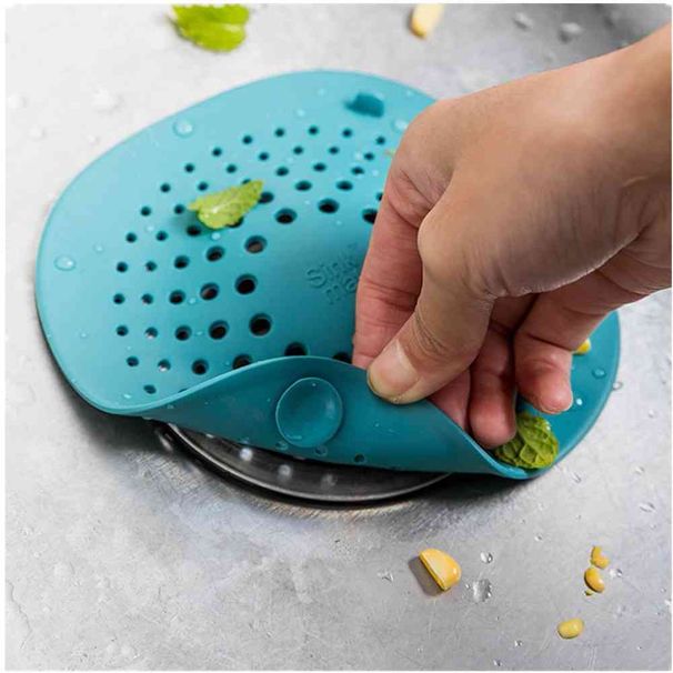 3-teiliges Spülbecken-Sieb, Haarfänger, Filterstopfen, Siphon, Dusch-, Boden- und Badezimmerablaufabdeckung, Küchenzubehör_voghion.com