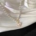 Fashion Imitation Pearls Collar Vinatge ABS Pearl Pendant Necklace For Women Simple OT Buckle Clavicle Chain Party Jewelry_voghion.com