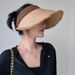 Big Eaves Sun Protection Hat Sun Hat Summer Beach Travel Ultraviolet Vacation Empty Top Sun Hat Straw Hat_voghion.com