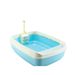 Semi-Enclosed Square Portable Outdoor Temporary Toilet Large Size Detachable Washable Cat Litter Box_voghion.com