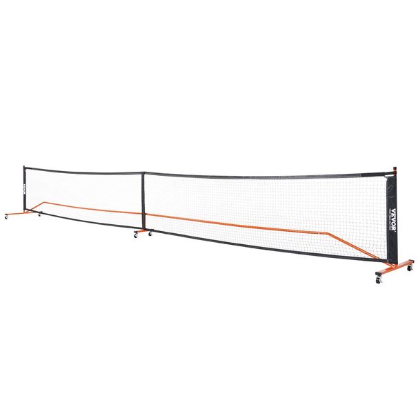 VEVOR Pickleball Net Set, 22FT Regulation Size Portable Pickleball System With Carrying Bag, Balls, And Wheels, Weather Resistant Steady Metal Frame & Strong PE Net, For Outdoor Backyard Driveway_voghion.com