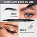 AMG Dual-Head Eyeliner & Fork Brow Pencil - Wasserfester, schweißfester, wischfester, definierter Augenbrauenstift_voghion.com