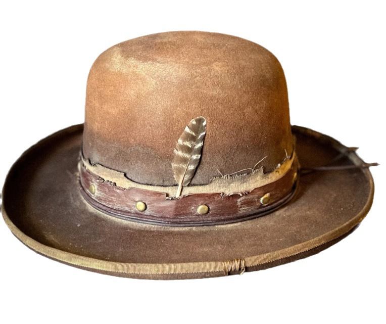 Runder Filzhut, modischer Zylinder aus reiner Wolle_voghion.com