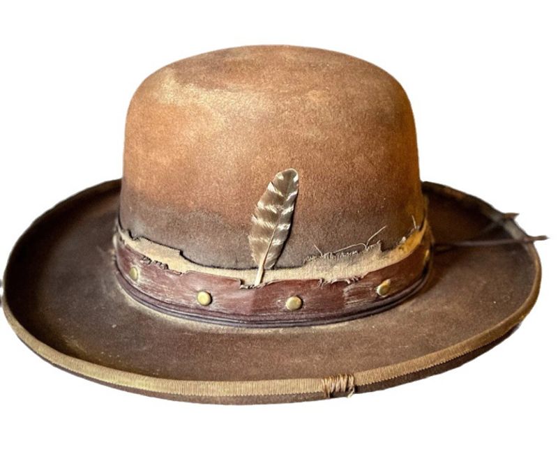Cappello rotondo in feltro, cappello a cilindro alla moda in pura lana_voghion.com