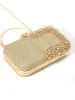 Pochette da sera con diamanti per donna, borsa da sposa, mini borsa a tracolla con catena, piccola borsa da festa con fiori traforati e cristalli_voghion.com