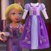 Nieuw cosplay kasteelavontuur voor kinderen Lego Rapunzel jurk rok kinderdagfeestkostuum_voghion.com