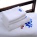 5-Star Hotel Platinum Satin Cotton Towel Set - Luxury Bath/Hand/Face Towels, Extra Thick & Large With Free Embroidery, 100% Premium Egyptian Cotton_voghion.com
