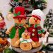 Christmas decorations Creative gingerbread Man Figure Display A family of three Gingerbread man window display doll gift_voghion.com