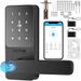 Entry With Lock Deadbolt Door 5in1 Lock Smart Fingerprint Smart Door Smart Control Keyless Lock With Bluetooth Handle Knob App_voghion.com