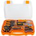 Home Tool Set 34-piece Basic Mechanic Tool Set With Tool Box, Ideal For Home Repairs, Convenient Storage, With Individual Containers For Easy Portability_voghion.com