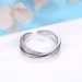 Anello da donna con anello a carica, anello aperto impilabile, anello con zircone per indice, anello di coppia_voghion.com