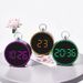 New Creative Alarm Simple Electronic LED Home Bedside Temperature Plastic Clock 8025_voghion.com
