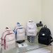 Women's Bags New version of niche solid color schoolbag spring style multi pocket backpack junior high school students large capacity backpack_voghion.com
