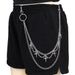 Hip Hop Punk Personalized Fashion Metal Double Layer Cross Hook Instagram Trendy Cool Circle Pant Chain_voghion.com